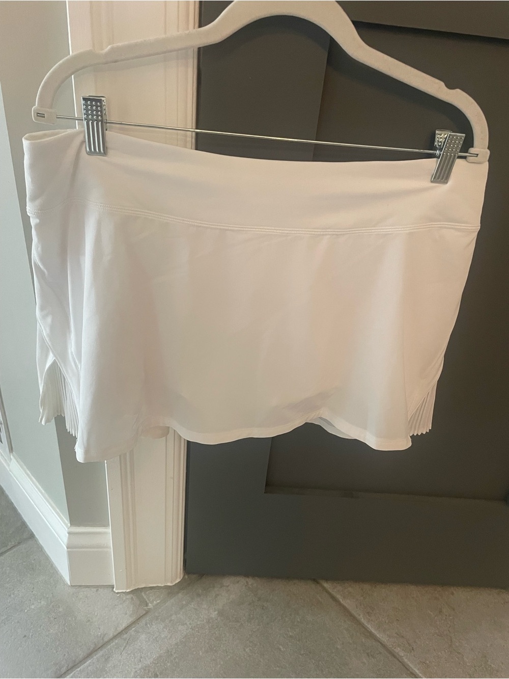 lululemon athletica White Athletic Skort with Invisible Waistband
